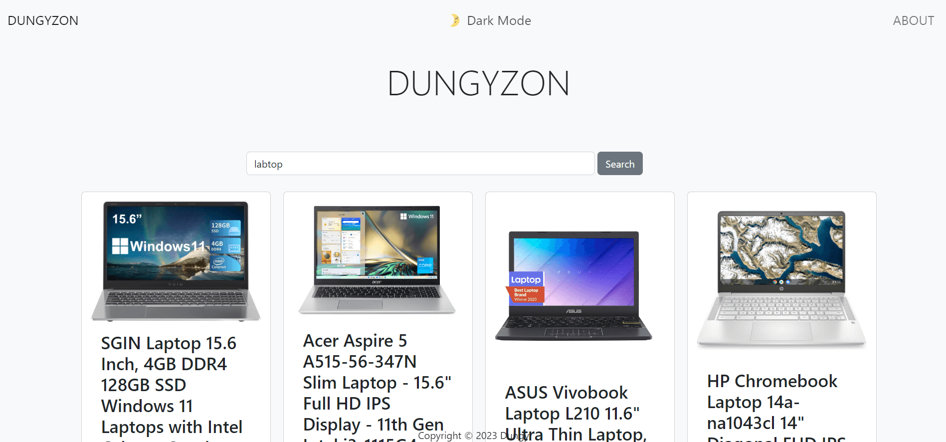 Dungyzon E-commerce