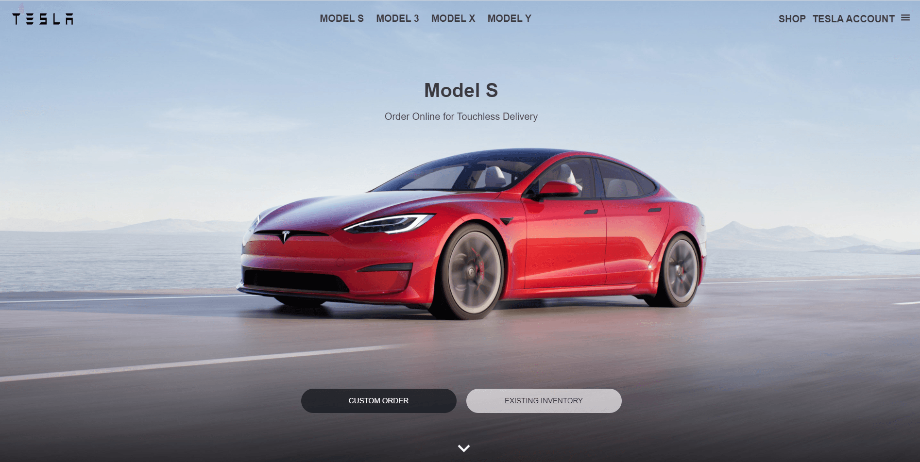 Tesla Website Clone