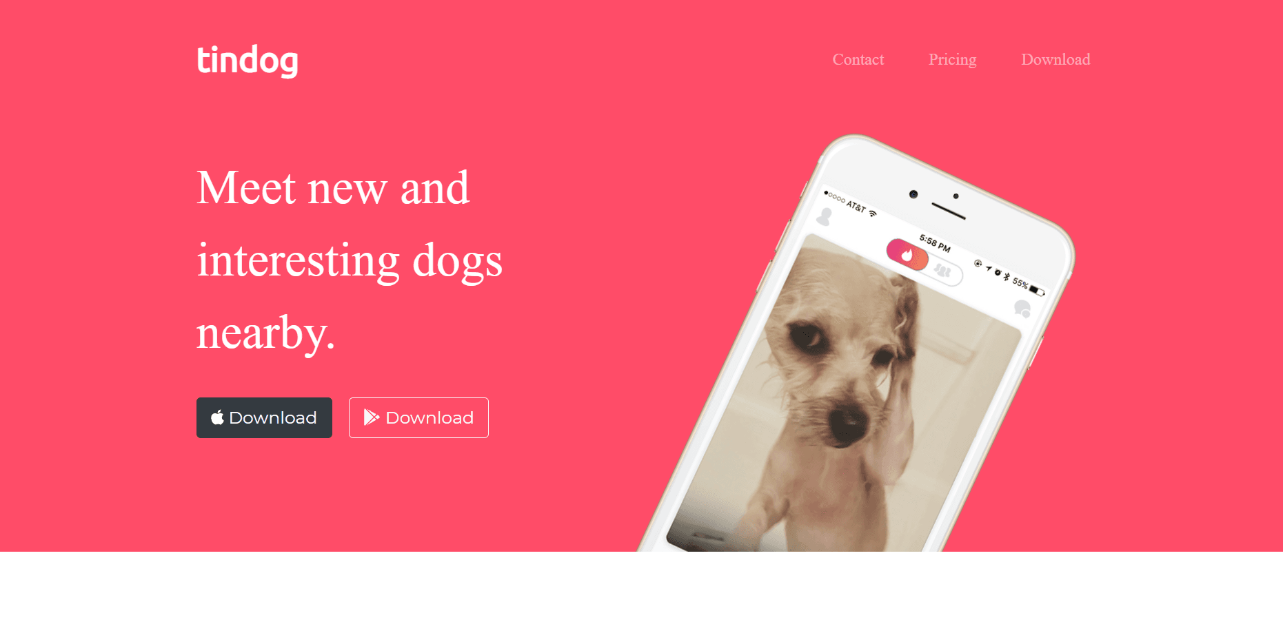 TinDog Landing Page